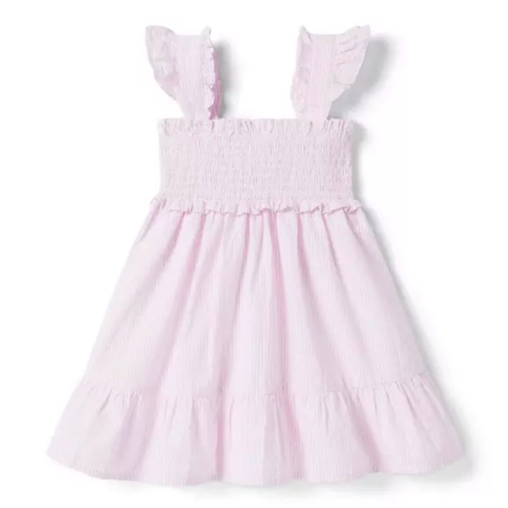 Janie and Jack | The Emily Seersucker Smocked Sundress | 18-24 months